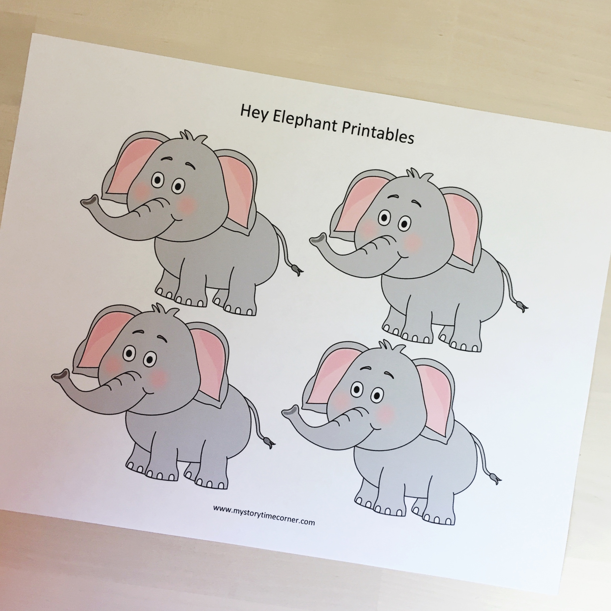 Hey Elephant Song for Story Time - My Storytime corner