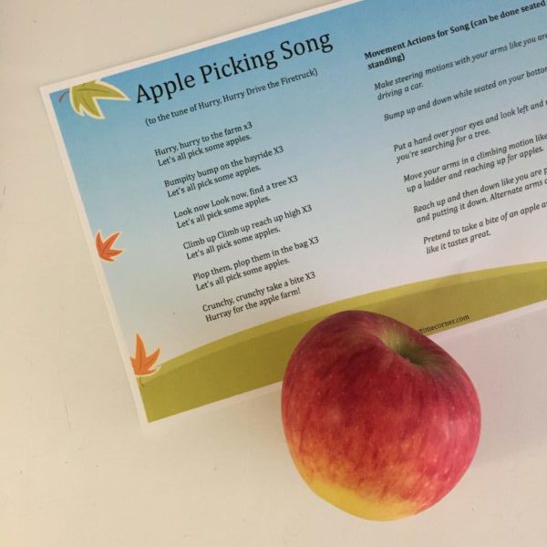 Apple Farm Story Time with FREE Apple Song Printable